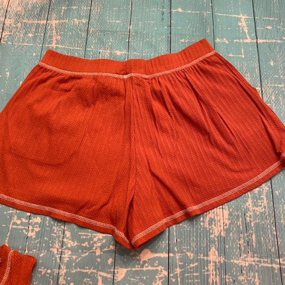 Textured Rust Pajama Set - Picture 9 of 15